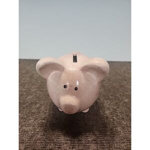 Piggy Bank Hand Painted‎ Glazed Ceramic